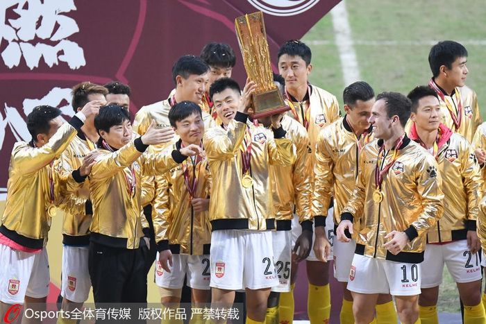 杭州绿城大胜北京人和，取得胜利